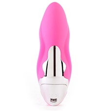 Розовый вибромассажёр THE NINA CURVY G - 13,4 см.