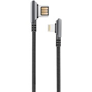 Кабель OLMIO (039480) Handy Apple 8-pin 1.2м 2.1A черный
