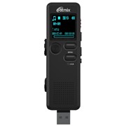 Диктофон Ritmix RR-610 (4Gb) Моно, Li-Ion, MicroSDHC, MP3, FM, сегмент. дисп.