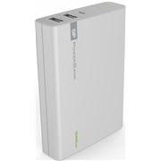 Аккумулятор внешний GP 1C10AWE 10400 mAh, белый Li-Pol, 2 USB, 2A, время заряда 8 часов.