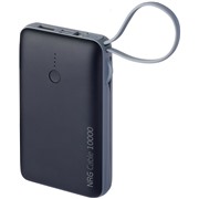 Аккумулятор внешний Deppa (33561) NRG Cable 4 в 1 10000 mAh, серый 2.1A, USB-C/micro USB/8-pin