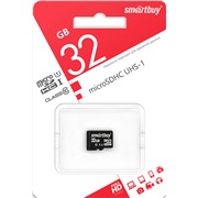 Карта памяти MicroSDHC 32 Gb SmartBuy class 10 б/ад UHS-I / SB32GBSDCL10-00