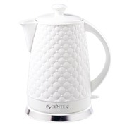 Чайник CENTEK CT-0061 белый 2000Вт, 2 л,супербелая керамика, рельефный корпус