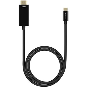 Кабель Deppa (72279) USB-C - HDMI, черный 4K 60Hz, 1.8м