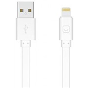 Кабель Prime Line (7214) Apple 8-pin белый плоский, 1.2 м