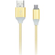 Кабель SmartBuy (iK-12ss gold) micro USB Led индикация 1 м