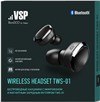 Bluetooth наушники BoraSCO (34533) TWS-01 черный, Bluetooth 4.2,