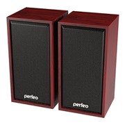 Акустическая система Perfeo Cabinet  махагон PF-84-WD ,2.0, 2х3Вт,USB