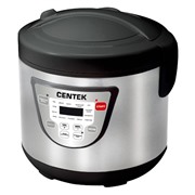Мультиварка CENTEK CT-1496 черный/сталь 5.0л, 900Вт, 14пр.+мультишеф