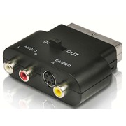 Адаптер Philips (SWV2562W/10) SCART (m) - 3xRCA (f)  с переключателем, вход S-Video