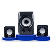 Акустическая система Perfeo Podium PF-695 черный ,2.1,5Вт+2х3Вт