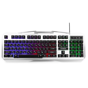 Клавиатура игровая Гарнизон GK-500G металл / подсветка/ черный/серый