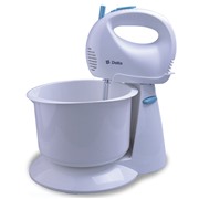 Миксер DELTA DL-5067C бело-синий 300Вт,с чашей, 5скор.+турбо
