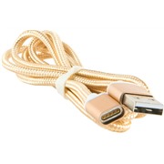 Кабель Red Line Магнитный USB-C, золото, нейлоновая оплетка
