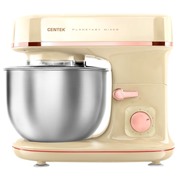 Миксер CENTEK CT-1139 бежевый/хром 1300Вт, ПЛАНЕТАРНЫЙ, 5,1л