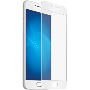 Защитное стекло DF mzColor-01 для Meizu M3 Note (white) fullscreen, с цветной рамкой