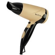 Фен CENTEK CT-2209 BLG черно-золотистый 1600Вт, складная ручка, концентратор