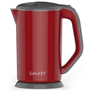 Чайник GALAXY GL 0318 красный 2000Вт, 1. 7 л, металл+пластик