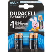 Батарейка Duracell Turbo Max LR03 / AAA  BL4 (4/40)