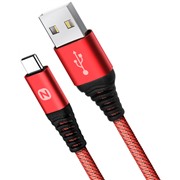 Кабель Nobby Comfort USB-C красный, 1 м, 2A