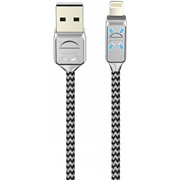 Кабель OLMIO (038659) LED Apple 8-pin серый, 1.2 м, 2.1A,