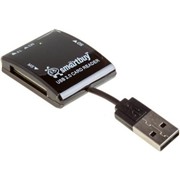 Карт-ридер USB2.0 Reader SmartBuy SBR-713-K черный microSDHC/SDHC/MS/M2