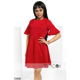 Платье с рюшами 13450