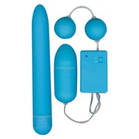 Toy Joy Funky Fun Box, голубой
Набор секс-игрушек, вибратор, виброяйцо и вагинальные шарики