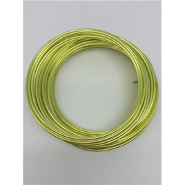 Проволока цветная алюминиевая 100% цвет: лимон (lemon) 2мм 10м