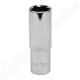 Головка торцевая глубокая 1/2"DR 19 мм, OMBRA, 112119