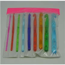Набор пластиковых разноцветных крючков 9шт