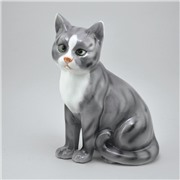 Статуэтка Кошка серая
