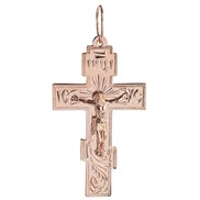 Крест золотой № 130-090-66, золото 585°