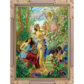 Вышивка бисером  арт.№196 "В саду" Размер: 19х24см