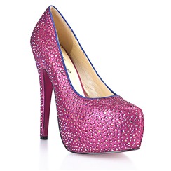 Туфли в кристаллах на шпильке SEXY PINK