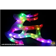  Sneha A-101 LED RD/GN, RD/BL олень (43х27см)