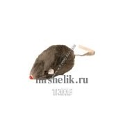TRIXIE Игрушка набор для кошки Мышь серая с пищалкой 8см 12 шт
