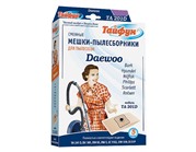 Двухслойные мешки-пылесборники "Тайфун" ТА 201 D для пылесосов, 5 шт.