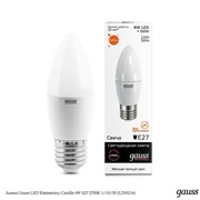  Gauss Лампа Gauss LED Elementary Candle 6W E27 2700K 1/10/50 (LD33216)
