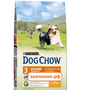 Сухой корм Dog Chow mature для собак (старше 7лет) курица (2.5кг)