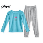 Пижама для девочки махровая Alive