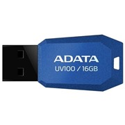 ADATA 16GB USB2.0 Flash Drive UV100 (Blue) 41x19x6mm (AUV100-16G-RBL)