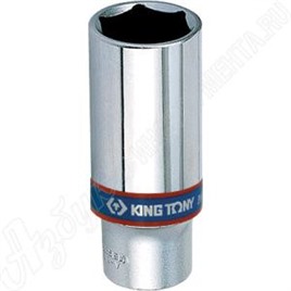Головка торцевая глубокая шестигранная 3/8", 9 мм, KING TONY, 323509M