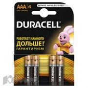 Батарея DURACELL ААA/LR03-4BL BASIC бл/4