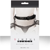 NS Novelties Sinful Restraint Belt, черный 
Ремень большого размера для пристегивания манжетов