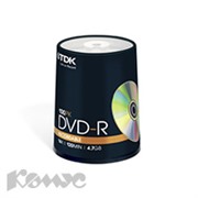 Носители информации TDK DVD-R 4,7Gb 16x Cake/100