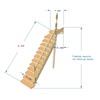 №2.1.1.11. Лестница с поворотом на 90 градусов, с забежными и прямыми ступенями