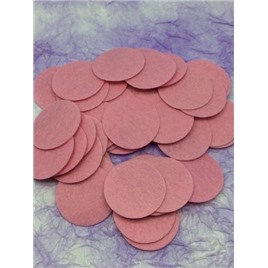 Фетровые кружочки 3,5см. Цвет: 088 pink (розовый). В упак 50 кружочков.