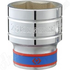 Головка торцевая стандартная шестигранная 1/2", 13 мм, KING TONY, 433513M