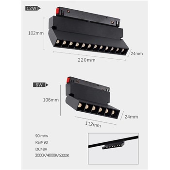 Светильник для магнитного трека поворачиваемый Grille light